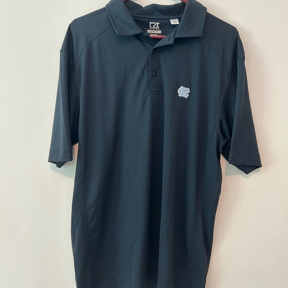Cutter & Buck Blue Tarheels Textured Polo Shirt